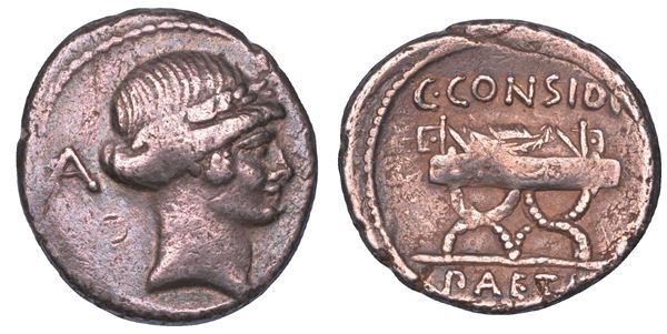 CONSIDIA. C. Considius Paetus, 46. Denario.