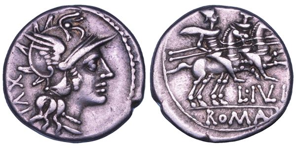 JULIA. L. Julius, 141 a. C. Denario.