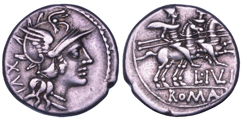 JULIA. L. Julius, 141 a. C. Denario.