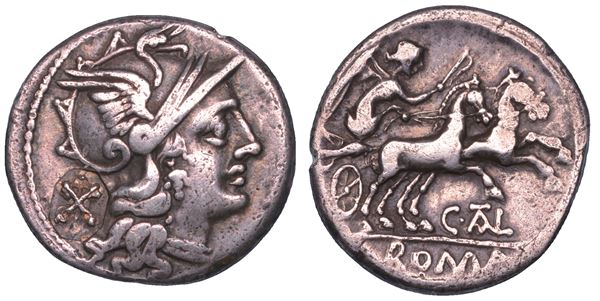 JUVENTIA. C. Iuventius Thalna. 154 a.C. Denario.