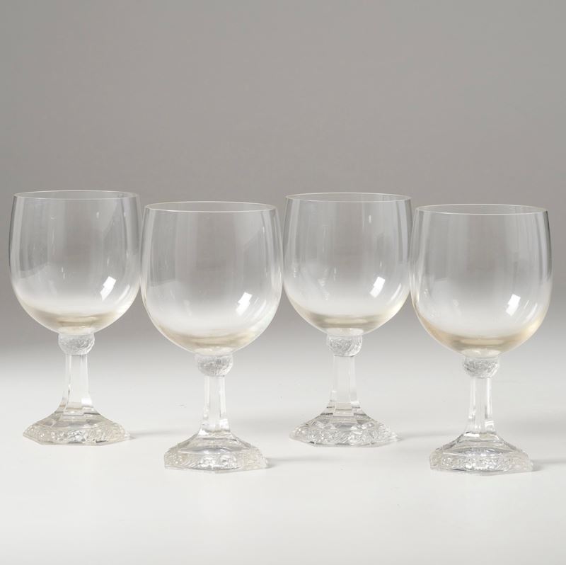 Servizio di calici "Maria". Germania, Manifattura Rosenthal, XX secolo.  - Auction The Art of the Table - Cambi Casa d'Aste
