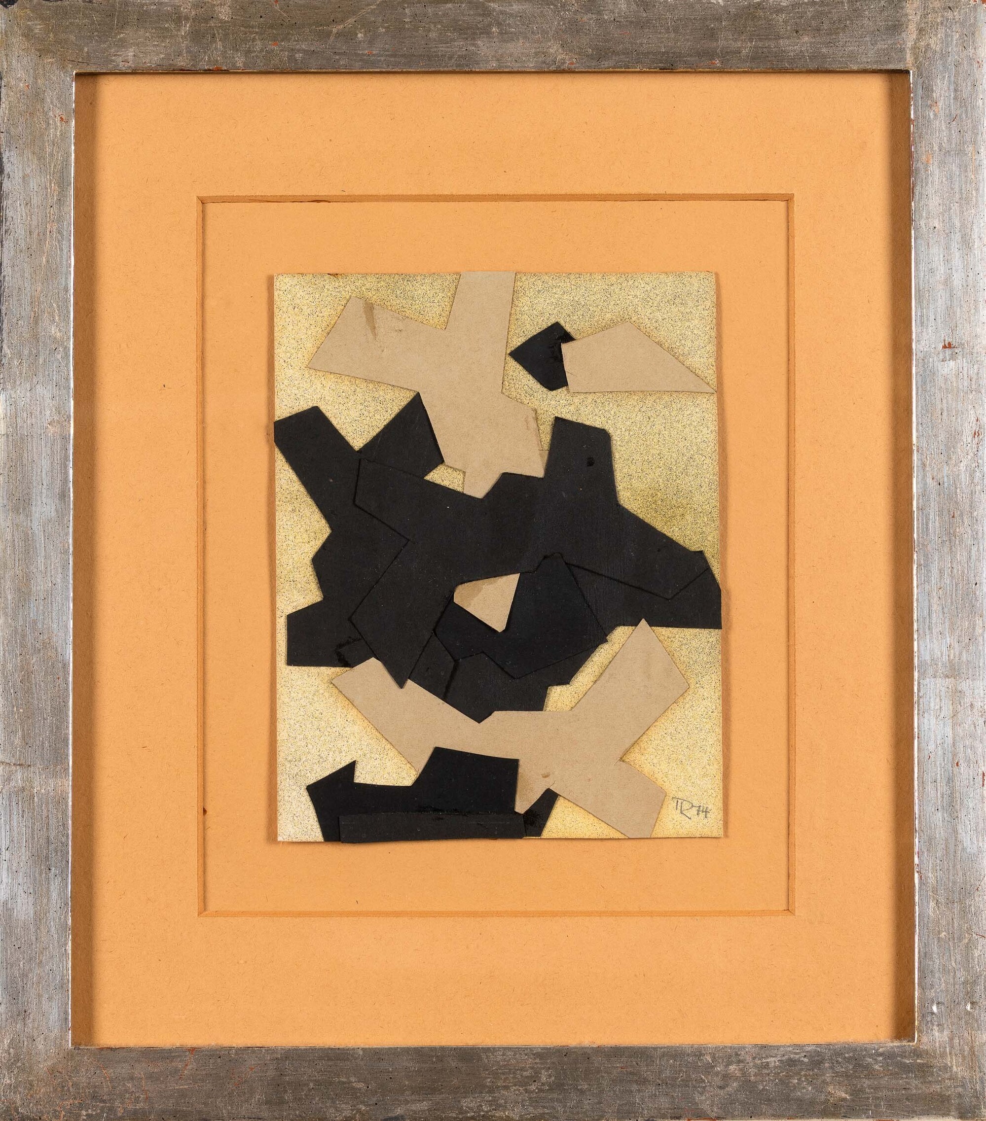 Hans Richter - Composizione - collage e tecnica mista su carta