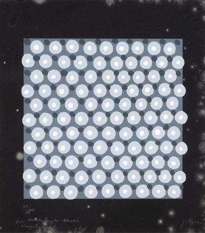 Serigrafia (dedica e numerazione, 1971)