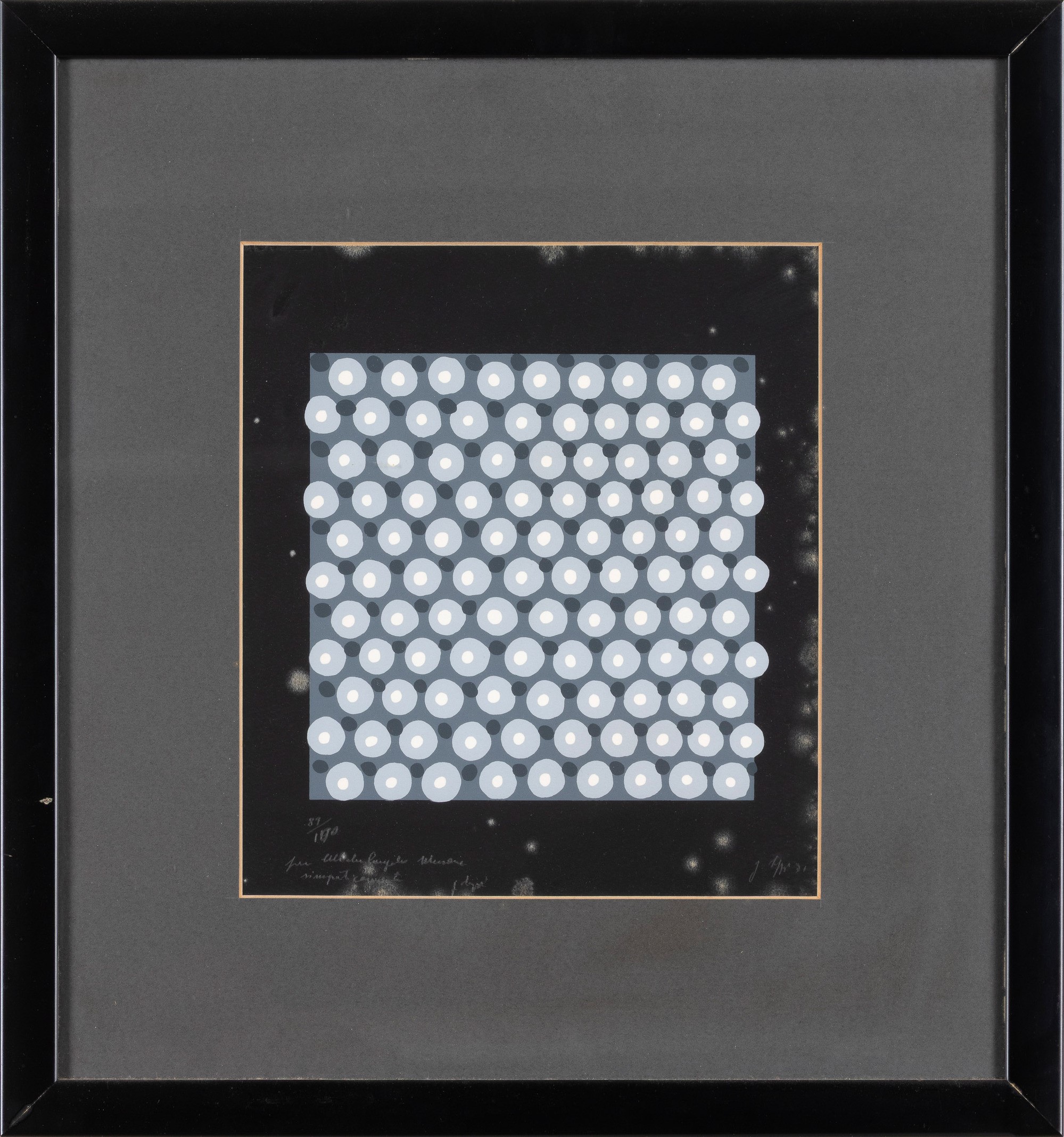Gastone Biggi - Serigrafia (dedica e numerazione, 1971)