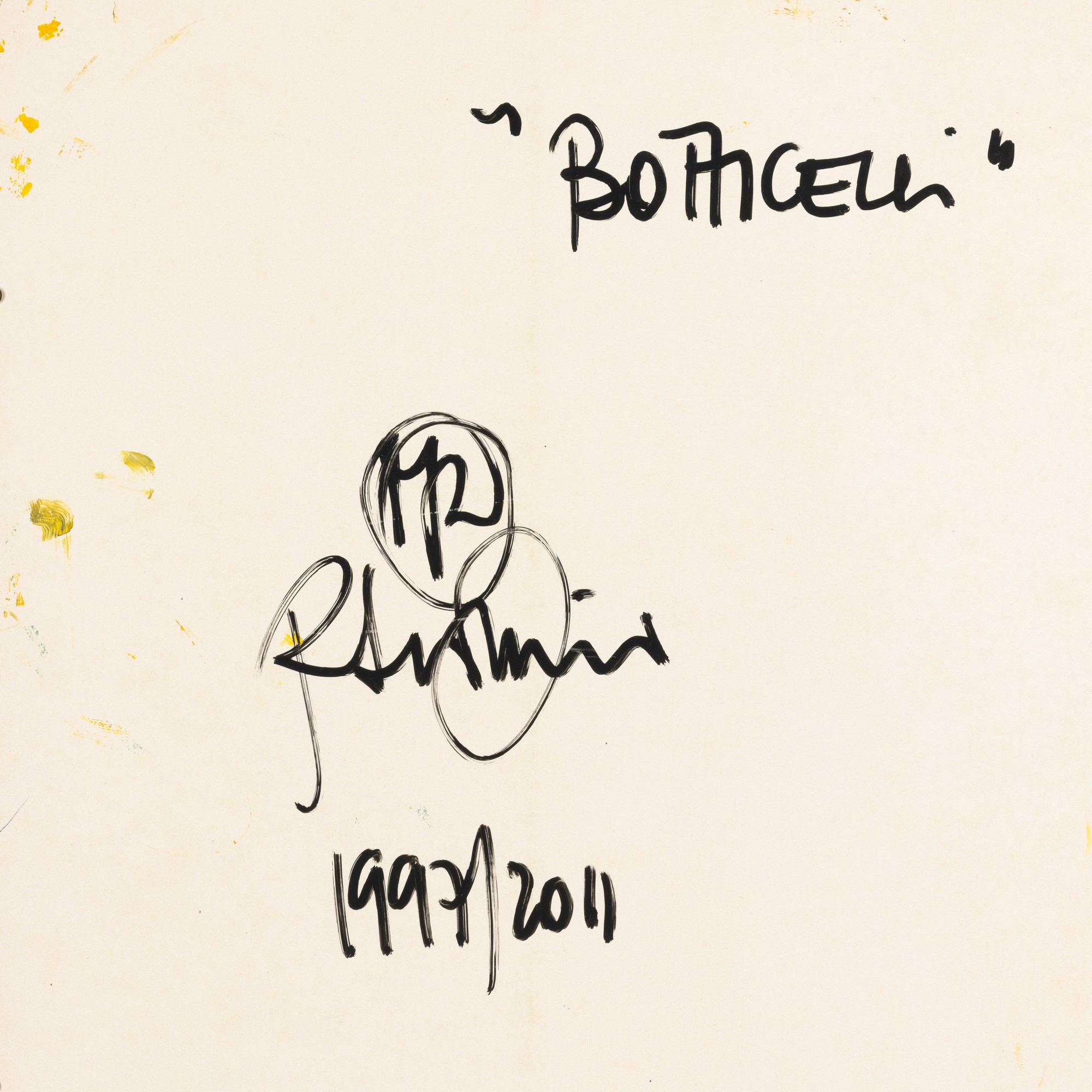 Roberto Miniati - Botticelli - tecnica mista su cartoncino