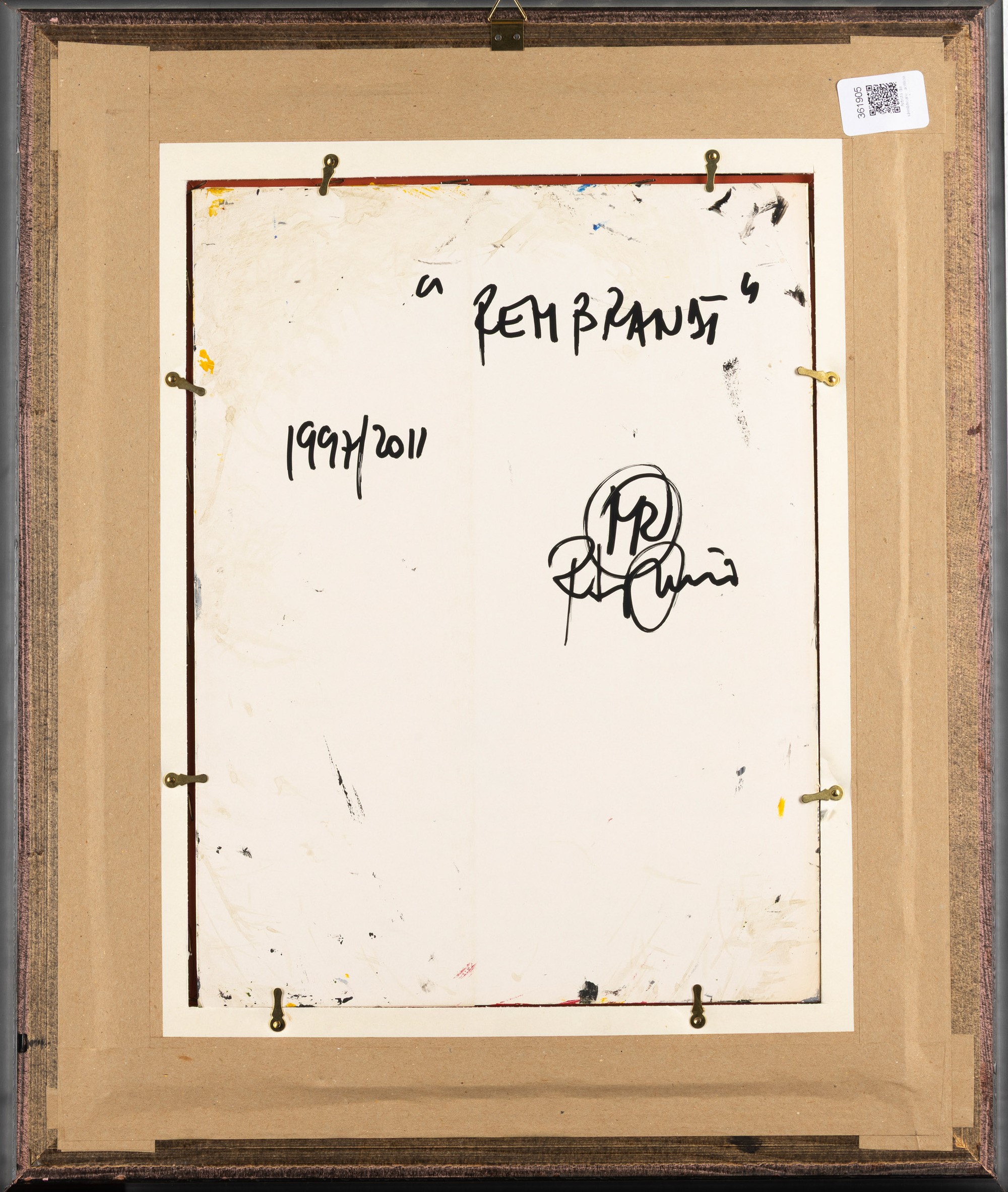 Roberto Miniati - Rembrandt, acrilico su copertina, 1997/2011