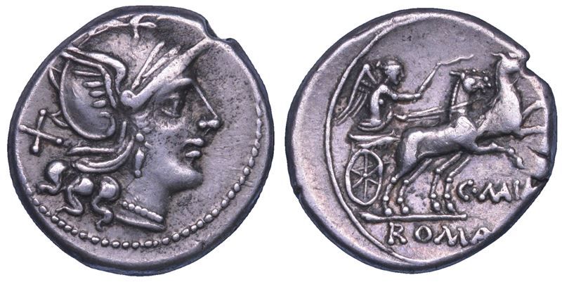 MAIANIA. C. Maianius, 153 a.C. Denario.  - Asta Numismatica - Cambi Casa d'Aste