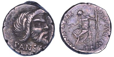 C. Vibius C.f. Pansa, Denario, 48 a.C.