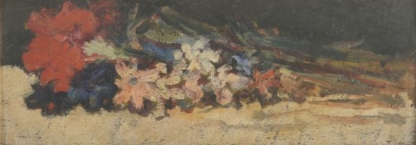 Giovanni Bartolena - Natura morta con fiori