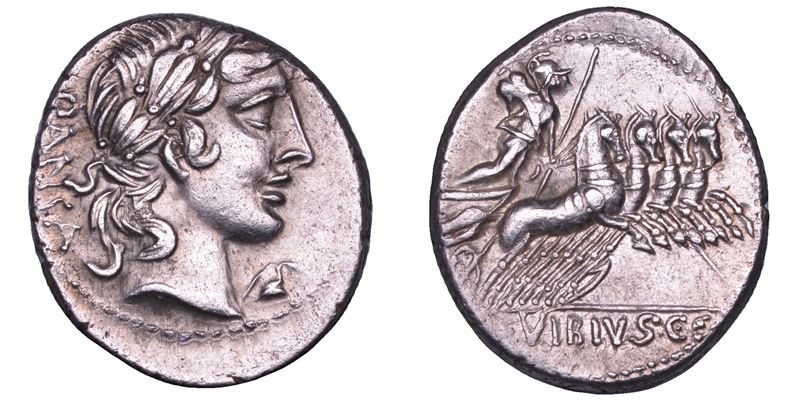 VIBIA. C. Vibius Pansa C.f.,90 a.C. Denario.  - Auction Numismatics - Cambi Casa d'Aste