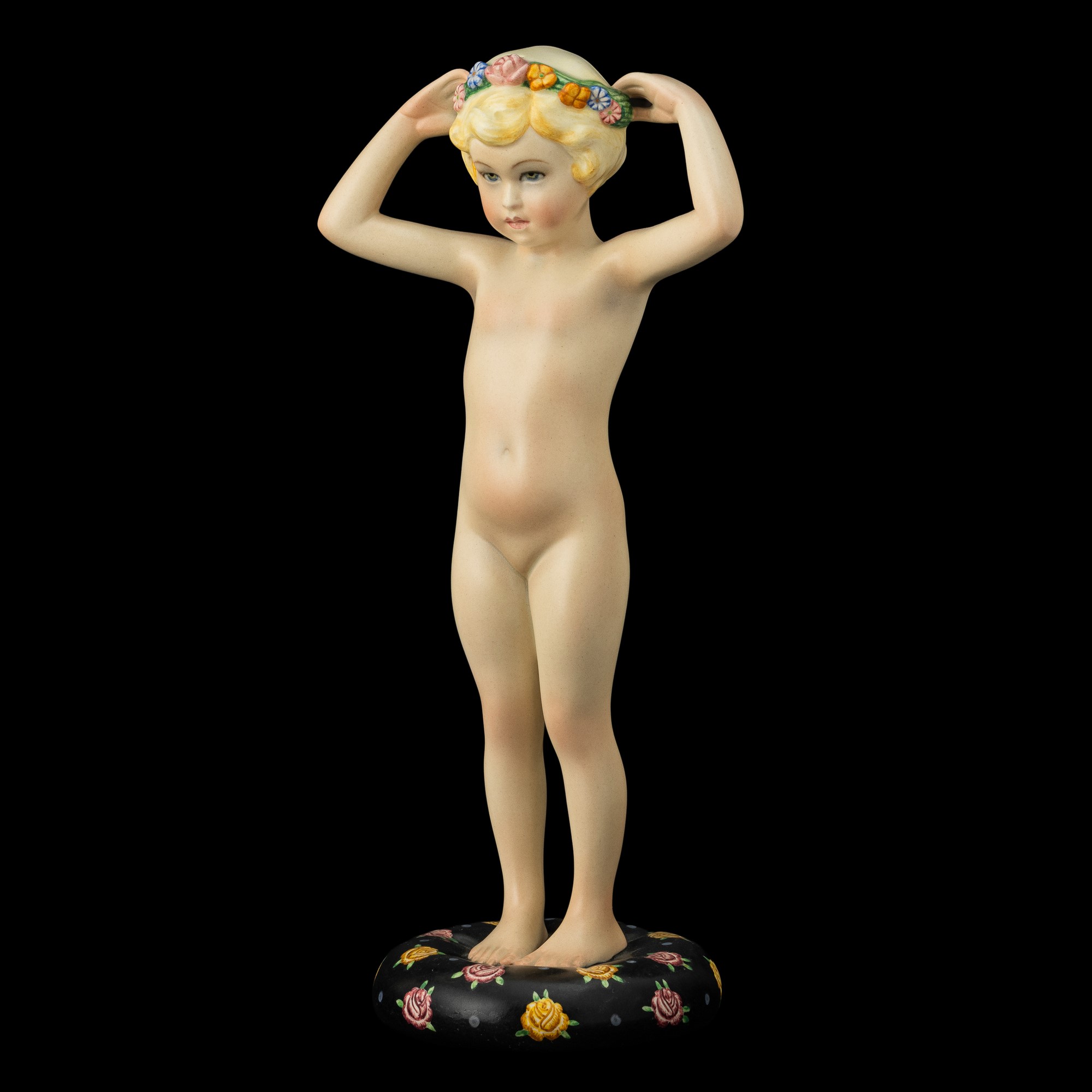 Abele Jacopi - Nudino con coroncina di fiori