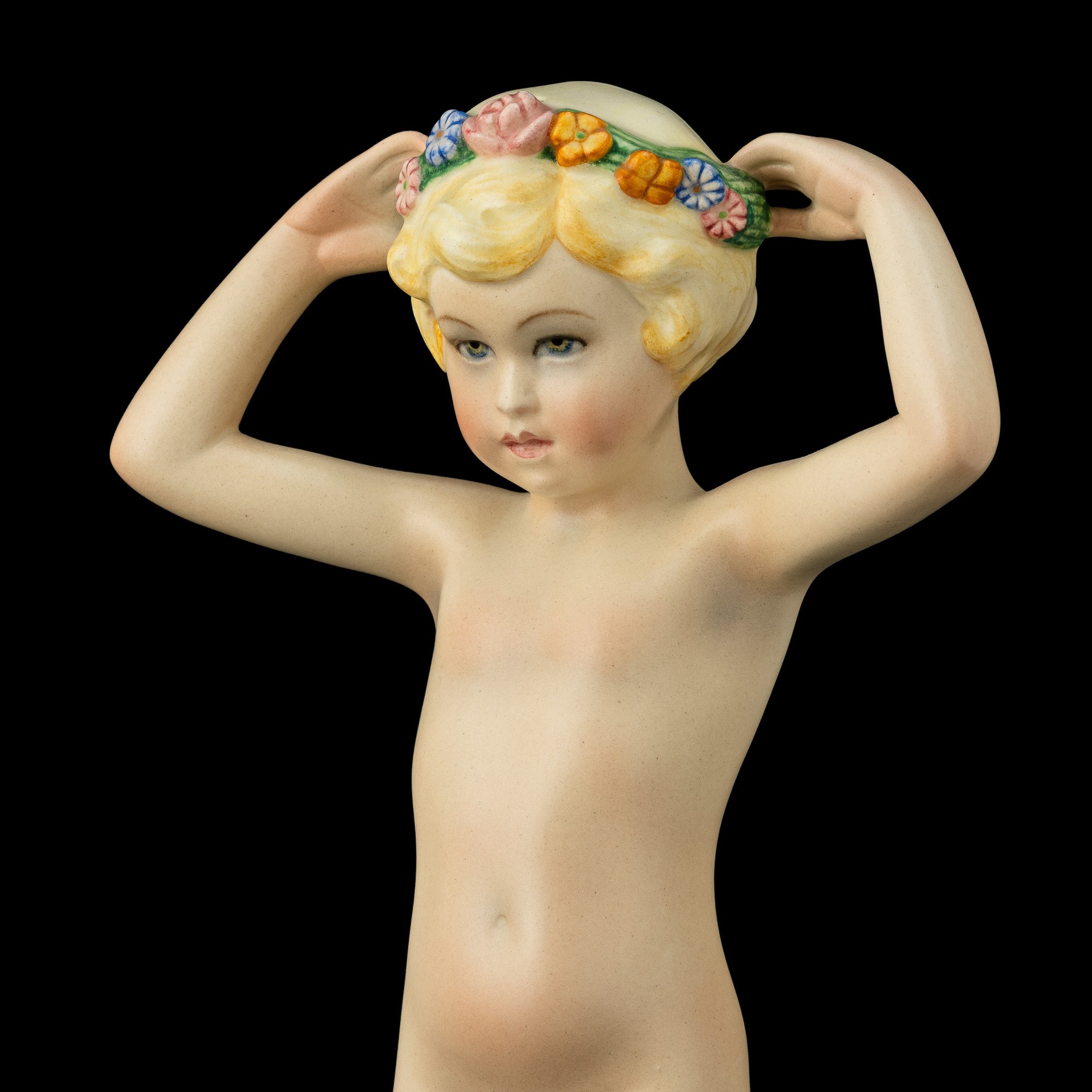 Abele Jacopi - Nudino con coroncina di fiori