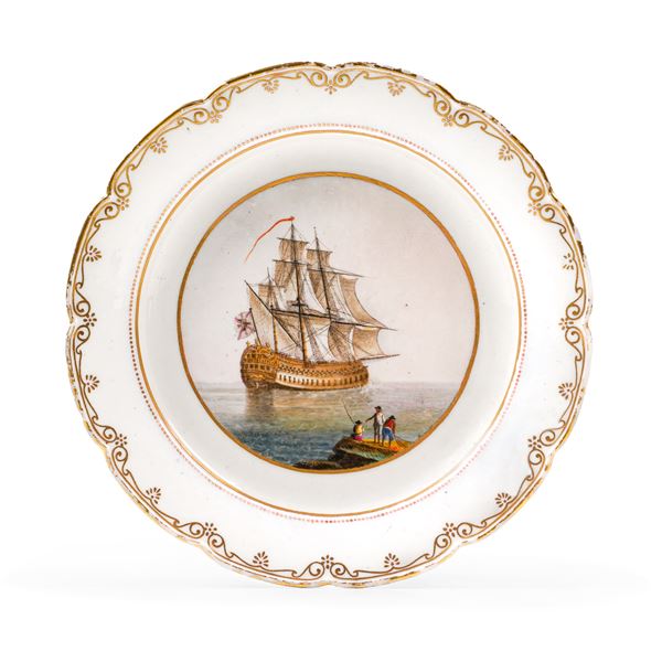 Piatto Napoli, Real Fabbrica Ferdinandea, 1790 circa