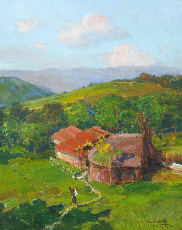 Paesaggio con cascina