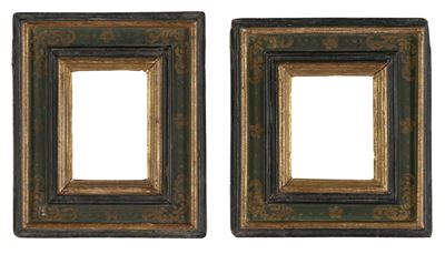 Cornici, coppia di cornici intagliate e dipinte (Italia centrale, XVII–XVIII secolo)