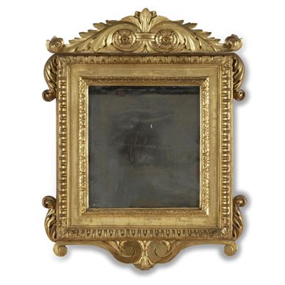 Cornice neoclassica, legno intagliato e dorato, Italia XVIII–XIX secolo