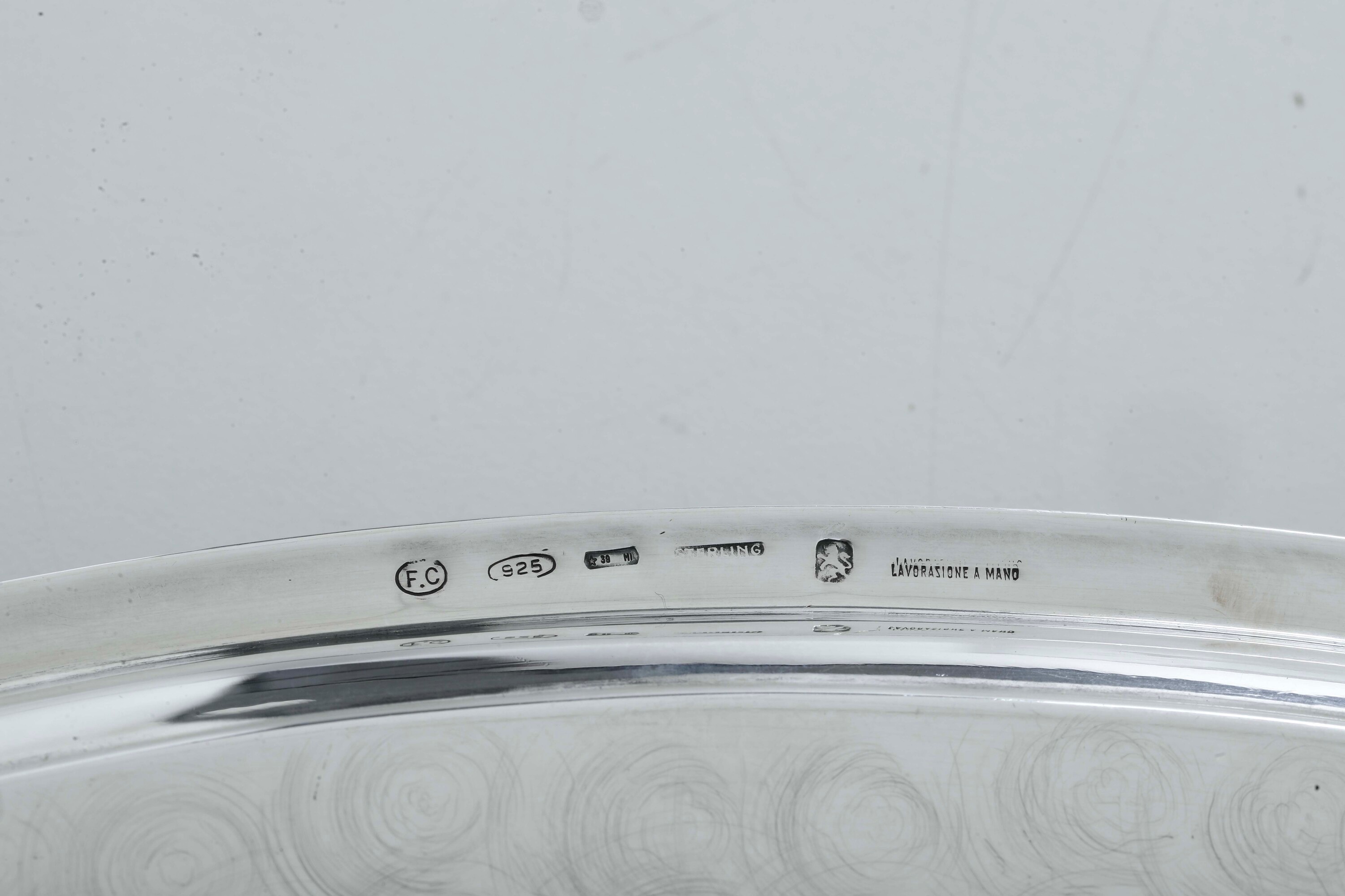 F.lli Cacchione, Alzata in argento 925 fuso e sagomato