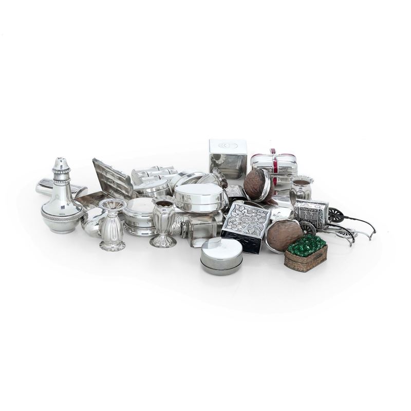 Numerose scatoline e bomboniere  - Auction Silverware - Cambi Casa d'Aste
