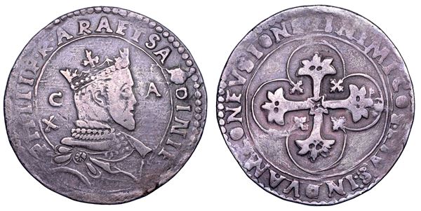 CAGLIARI. FILIPPO II DI SPAGNA, 1556-1598. Da 10 reali.