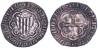 Pietro IV d'Aragona, Alfonsino d'argento, 1336-1387