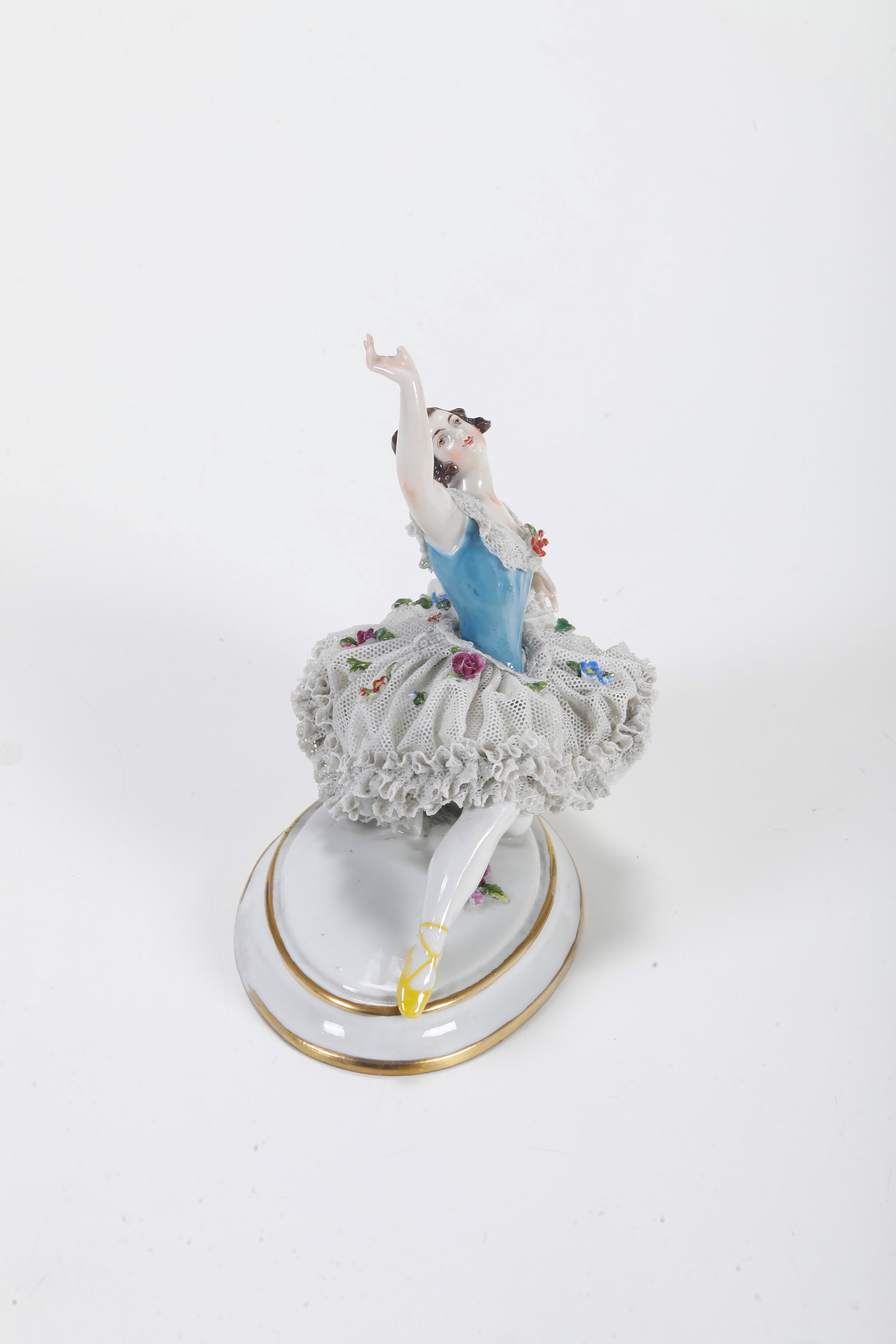 Manifattura della Turingia (Germania), Figura di ballerina in porcellana, XX secolo
