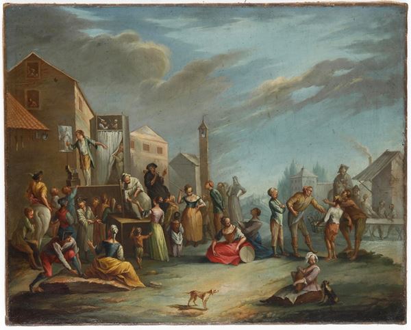 Scuola del XVIII secolo Festa popolana