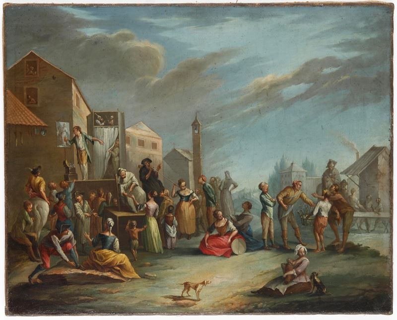 Scuola del XVIII secolo Festa popolana