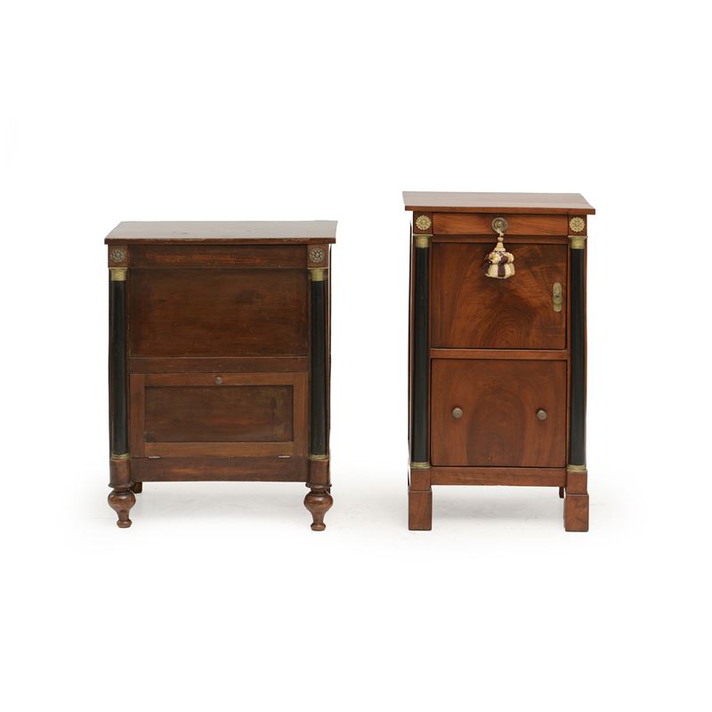 Due comodini diversi in stile Impero  - Auction Antiques and Frames - Cambi Casa d'Aste