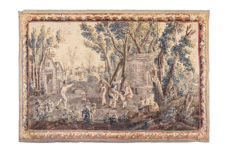 Arazzo manifattura di Aubusson, Francia fine  XVIII secolo  - Auction Italian Mansions - Cambi Casa d'Aste