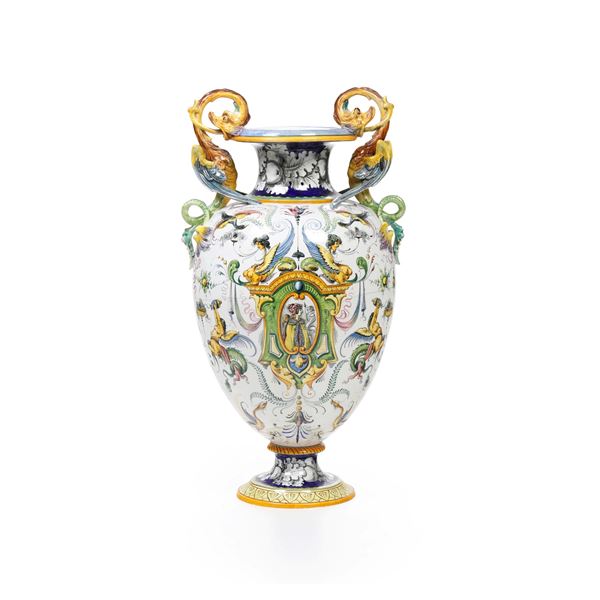 Vaso. Sesto Fiorentino, Manifattura La Colonnata, verso il 1900.