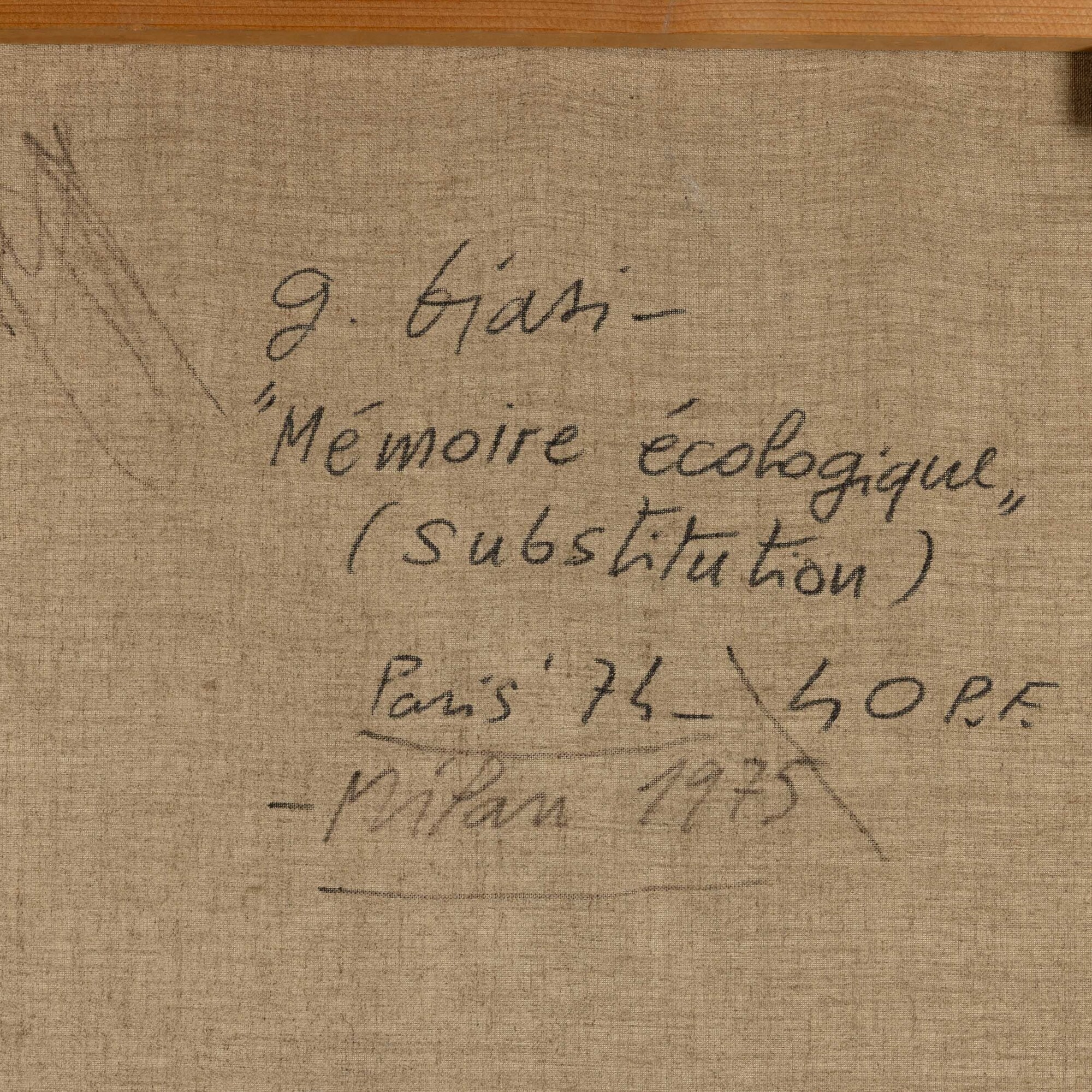 Memoire ecologique (substitution)