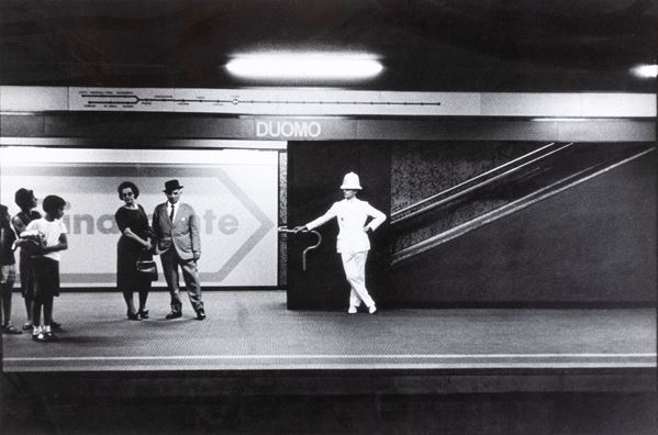 Metropolitana in bianco e nero<BR>