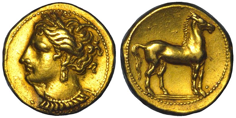 ZEUGITANIA. CARTAGINE. Statere o Schekel, circa 290-270 a.C.