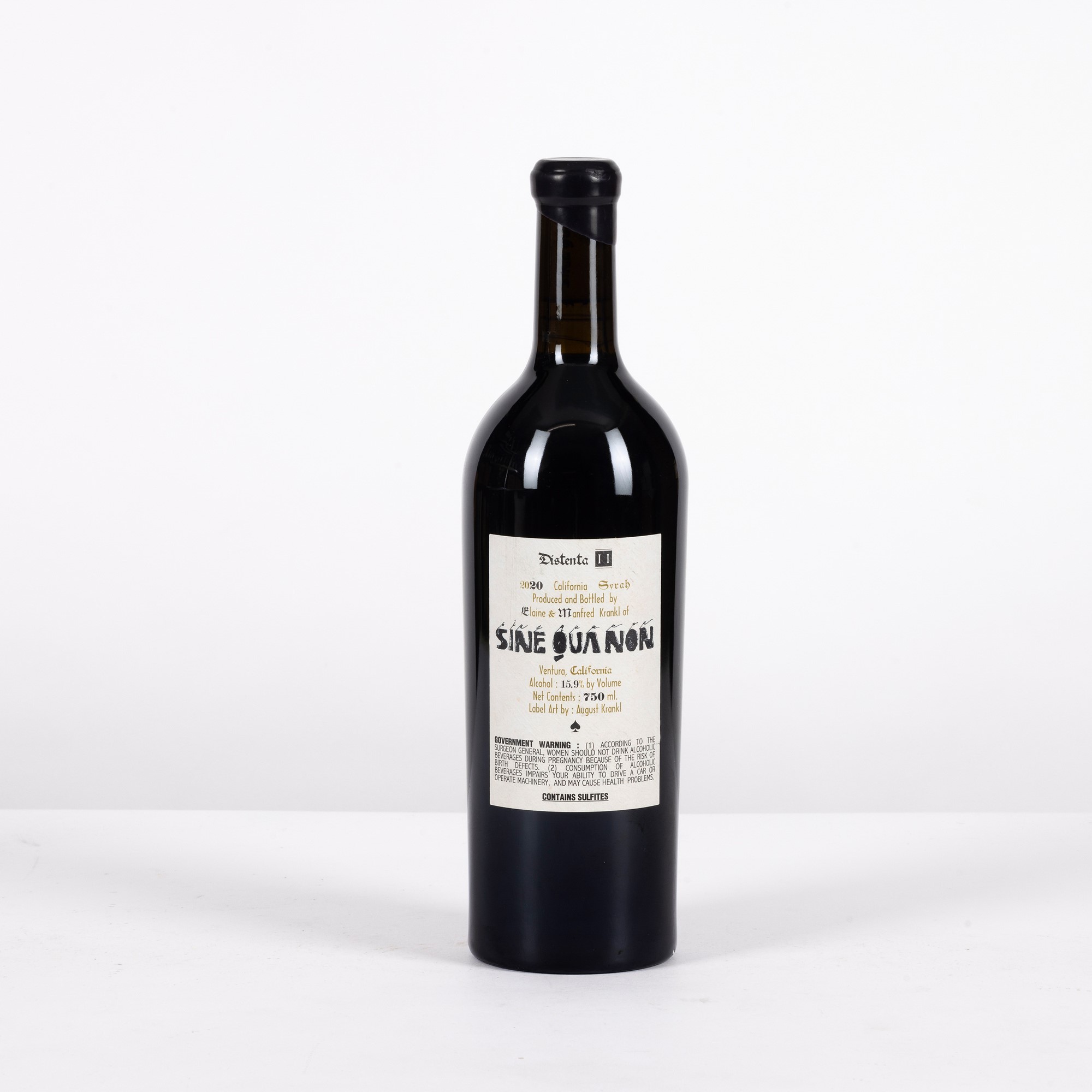 Sine Qua Non, Distenta II Syrah 2020