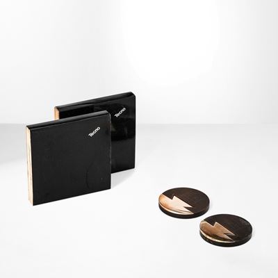Due fermacarte in bronzo e argento 800