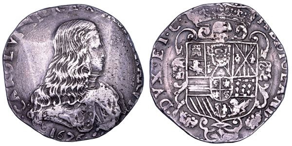 MILANO. CARLO II DI SPAGNA, 1665-1700.  Filippo o Carlo 1676.