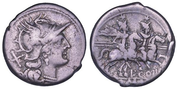 COELIA. L. Coelius. 189-180 a.C. Denario.