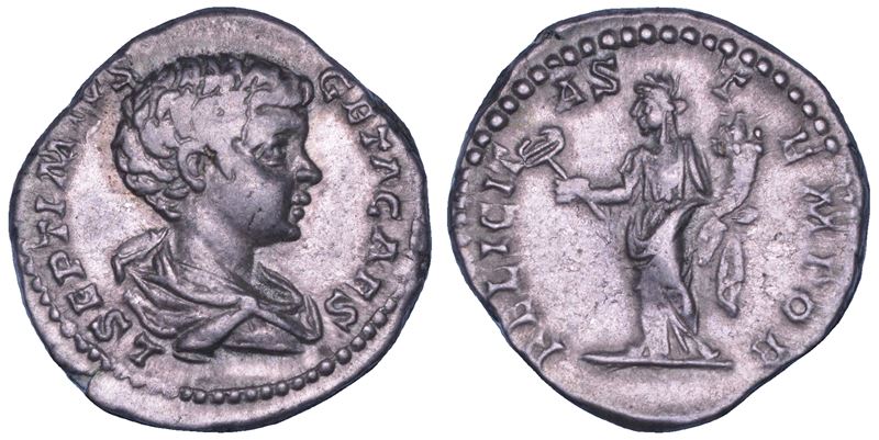 GETA (Cesare), 198-209. Denario, 199-202. Roma.  - Asta Numismatica - Cambi Casa d'Aste