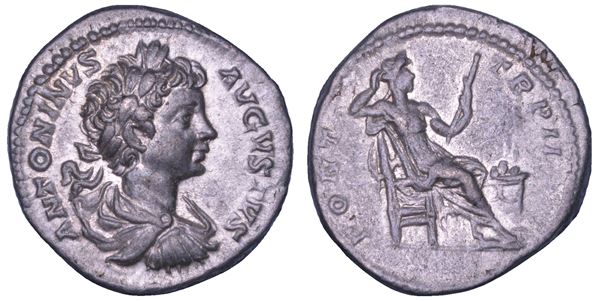 CARACALLA, 198-217. Denario, 199. Roma.