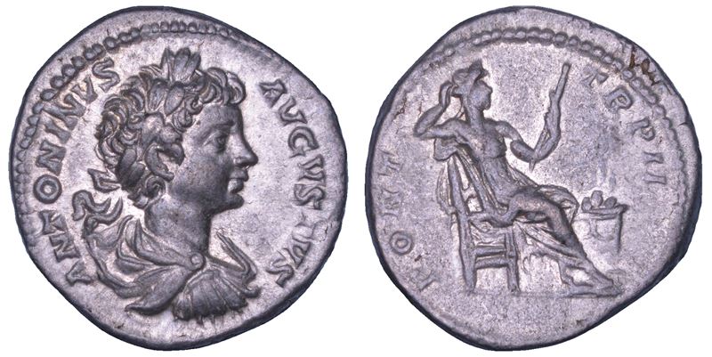 CARACALLA, 198-217. Denario, 199. Roma.  - Asta Numismatica - Cambi Casa d'Aste
