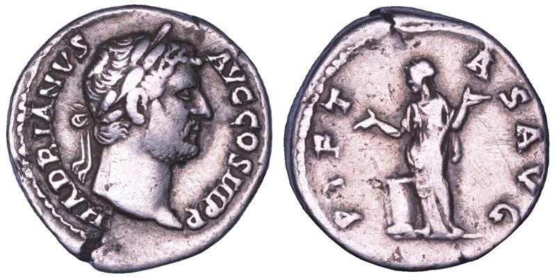 ADRIANO, 117-138. Denario, 133-135. Roma.  - Auction Numismatics - Cambi Casa d'Aste