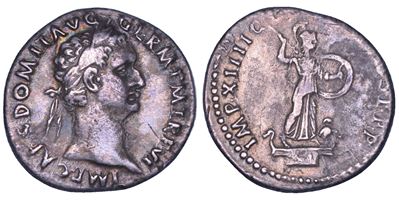 Domiziano, Denario, 81-96 d.C., Roma