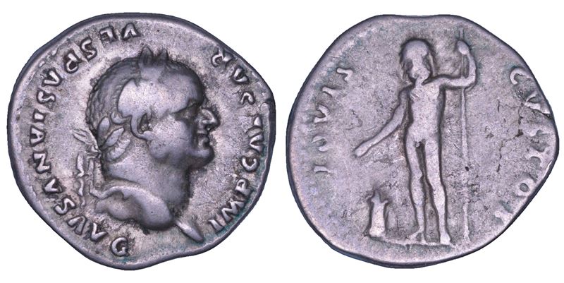 VESPASIANO, 69-79. Denario, 76. Roma.  - Asta Numismatica - Cambi Casa d'Aste