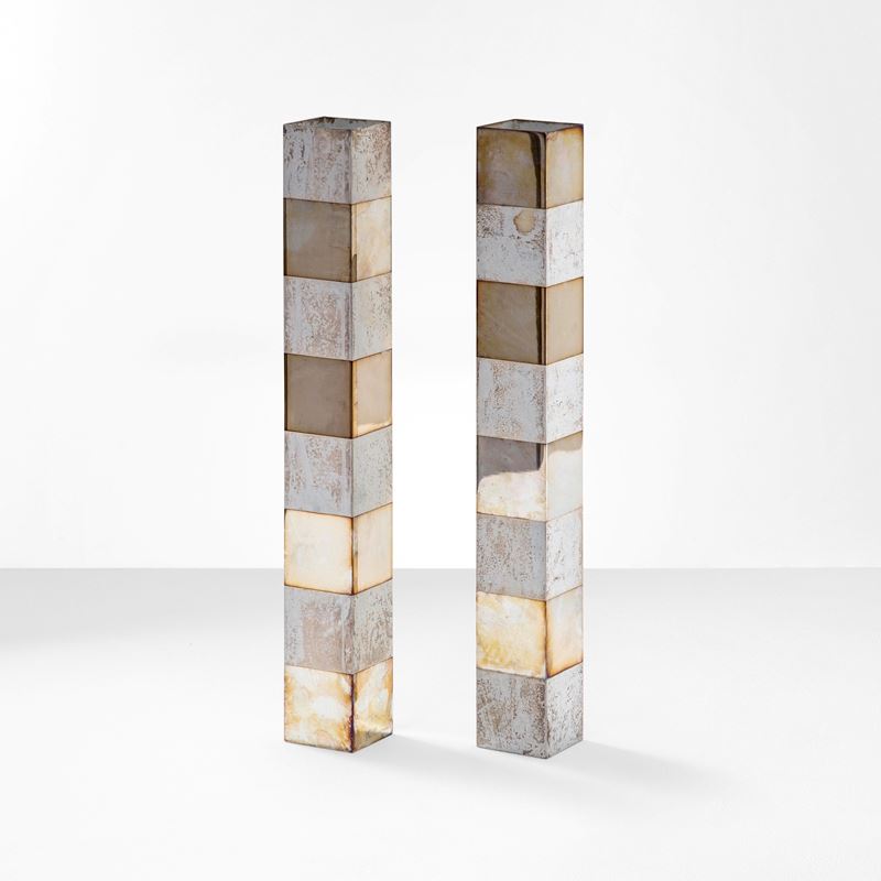 Charles Rennie Mackintosh : Due vasi mod. Black & White  - Asta Design Lab - Cambi Casa d'Aste