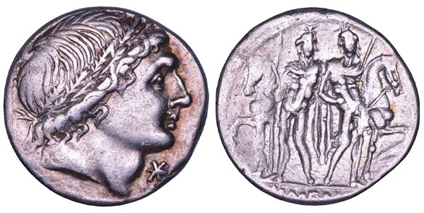 MEMMIA. L. Memmius, 109-108 a.C. Denario.