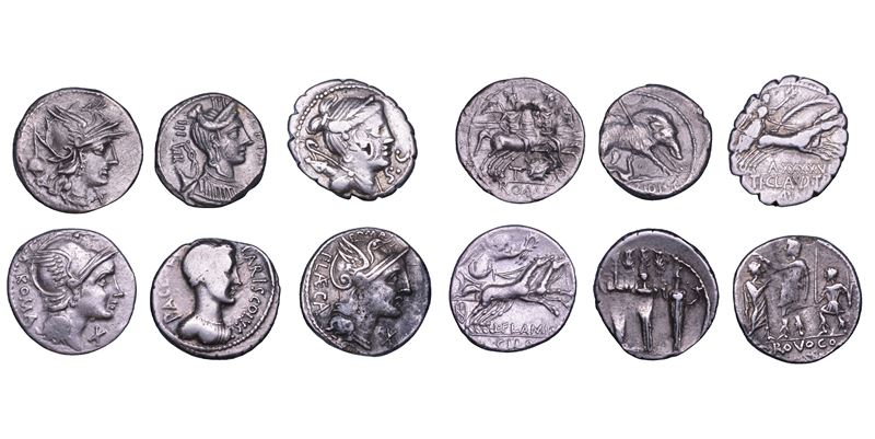 REPUBBLICA ROMANA. Lotto di sei monete.  - Asta Numismatica - Cambi Casa d'Aste