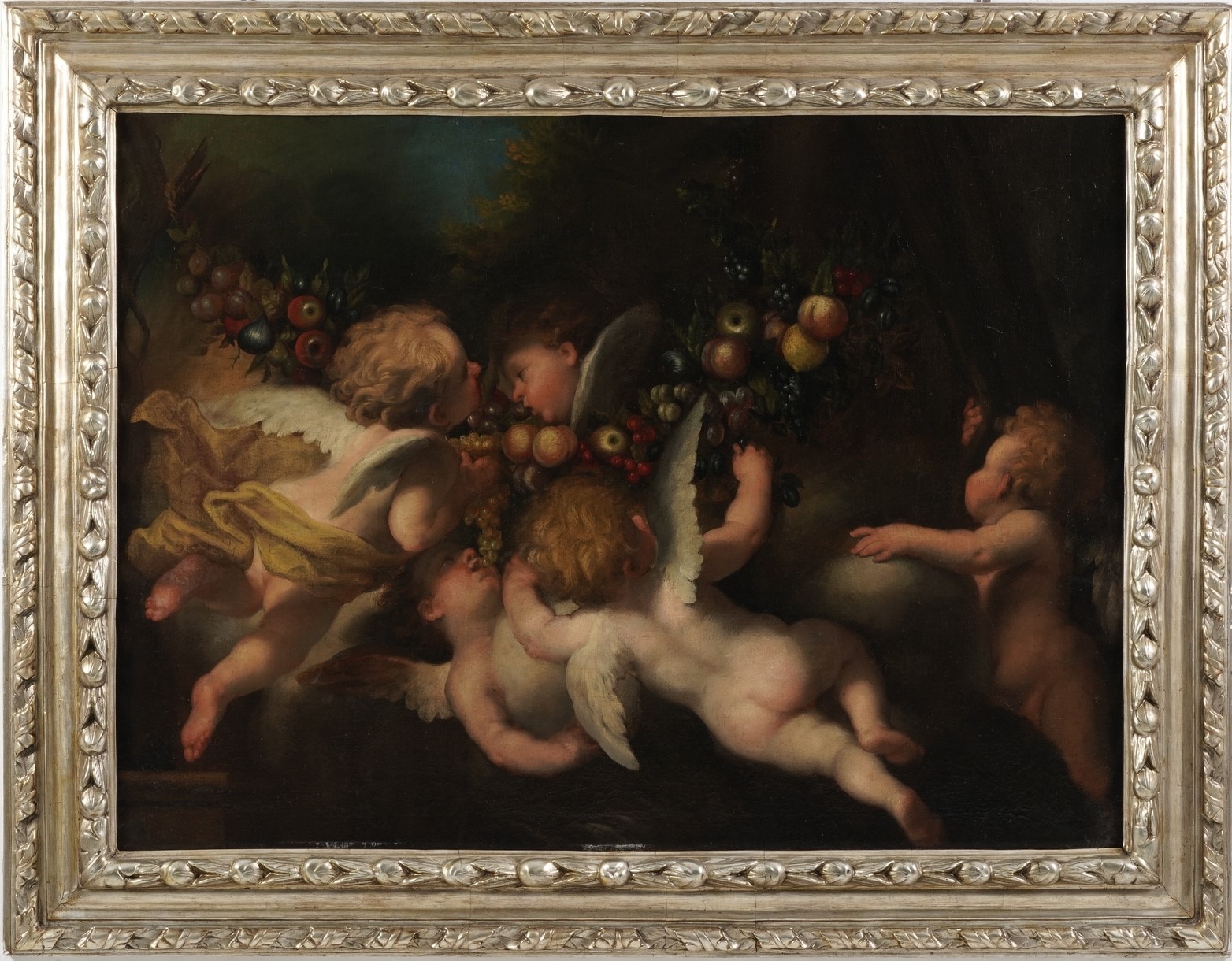 Gio Raffaele Badaracco - Putti con festoni di frutti