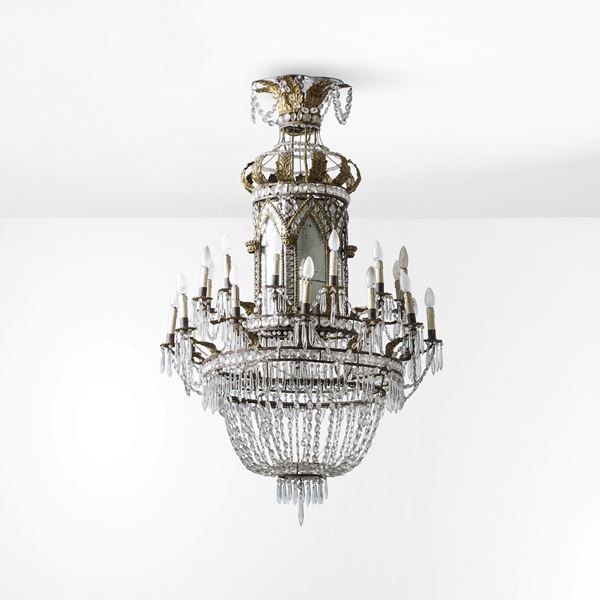 Lampadario a mongolfiera. Sicilia, XIX secolo