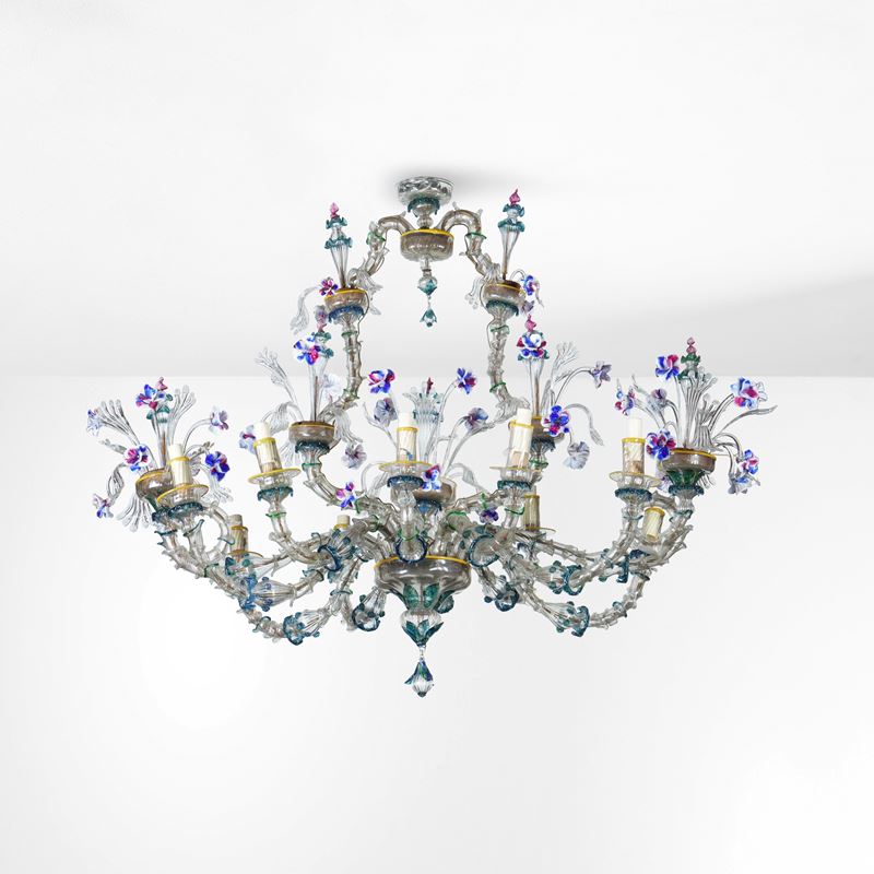 Lampadario a barca. Venezia, XIX secolo  - Auction Italian Mansions - Cambi Casa d'Aste