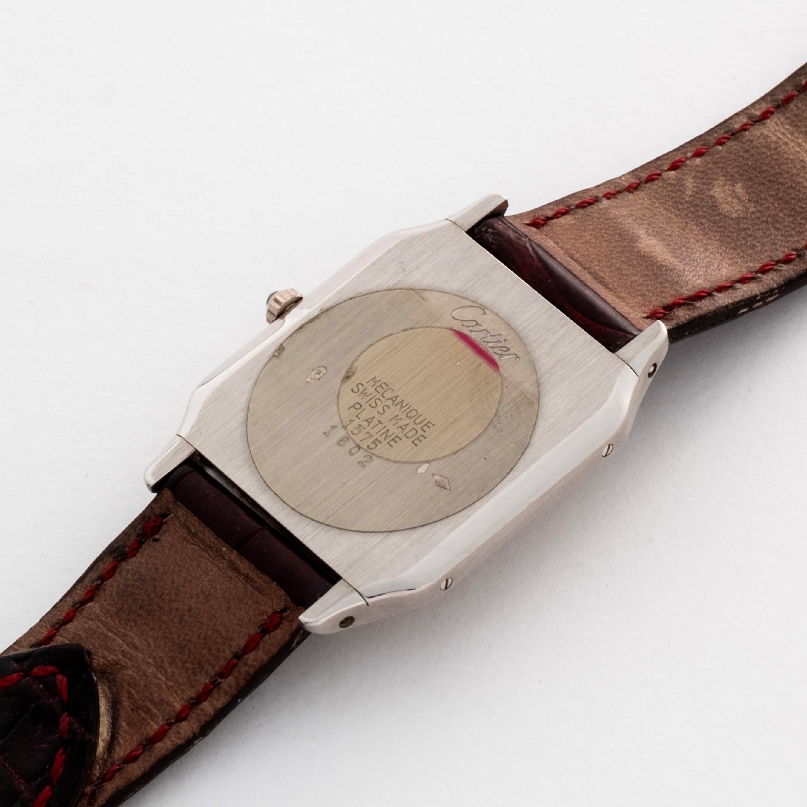Cartier - Santos Dumont Collection Privée ref. 1575 in platino